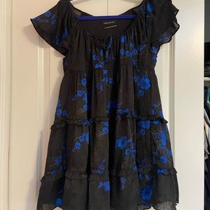 Outfitters U Bea Gingham Floral Mini Dress